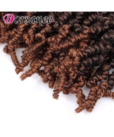 Pre-twisted Spring Twist Crochet Hair Short Curly Braids 8 inch (Pack of 4) T30 - Synthetic Hair Extensions - Buy Online on GoSupps.com