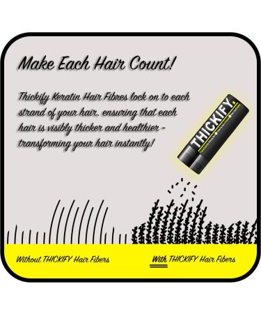 THICKIFY Hair Fibres 28g Bottle - Natural Hair Thickener for Thinning Hair - Instantly Conceals Hair Loss - Medium Blonde for Men & Women - Buy Online on GoSupps.com