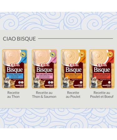 INABA Ciao Bisque Tuna Wet Cat Treat 1 x 40 g Delicious and Healthy Puree Side Dish Natural and Grain-Free Supplement - Buy Online on GoSupps.com