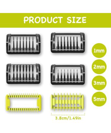 Leogony 6PCS Double-Sided Attachments with Facial and Body Guide Comb for Philips One Blade Trimmer - Buy Online on GoSupps.com