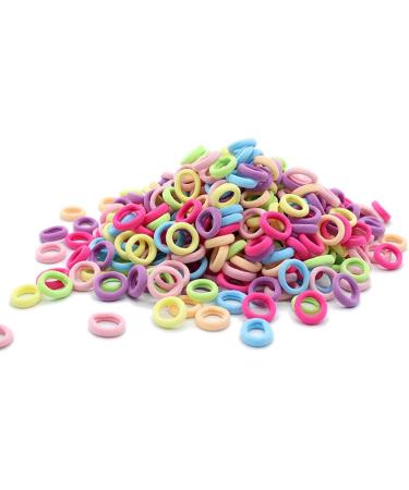 100 PCS Colored Baby Hair Bands | Soft Elastic Hair Ties for Toddler Girls | Ponytail Holders - Buy Online on GoSupps.com