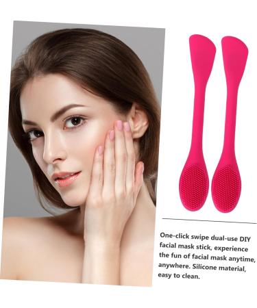 minkissy 2pcs Facial Cleansing Scrubber Manual Silicone Face Cleanser Silicone Facial Massager Silicone Facial Scrubber Facial Cleansing Brush Manual Face Scrubber Cleasing Milk Double Head - Buy Online on GoSupps.com