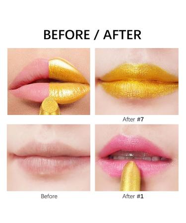 Gold Metallic Lipstick - Highly Pigmented Gold Lipstick 3.5g for Parties | International Shipping Available - Buy Online on GoSupps.com