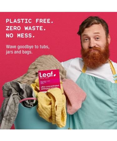 Leaf Laundry Sheets x75 - Ultra Concentrated Non-Bio Detergent | Simple Sheet Laundry Swaps | Travel-Friendly | 75 Count Pack - Buy Online on GoSupps.com