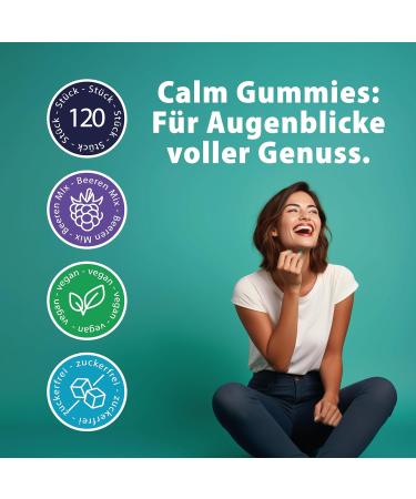 Gumamin Ashwagandha Gummies - Sugar-Free Vegan 120 Count | Natural Berry Flavor | Premium Calm Support - Buy Online on GoSupps.com