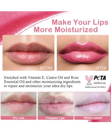 Oulac Hydrating Lip Gloss | Mirror Finish, Moisturizing & Reduce Fine Lines Lip Oil | Non Sticky | Baby Doll (C11) - 4.5ml/0.15fl.oz - Buy Online on GoSupps.com