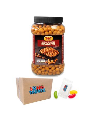 Premium Chilli Coated Peanuts Tub - 1.1kg - Mild Flavour With Irresistible Crunchiness - Ideal For Snacking Parties And Gatherings - Spicy Delight For Every Occasion Boxed Treatz - Buy Online on GoSupps.com