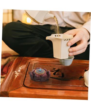 Miniature Lotus Figure Massager Rollerball | Homsfou Auto-Decor Hand Exercise Plate | Vintage B ro Decoration | 3.2x2.7cm Wooden Ornament - Buy Online on GoSupps.com