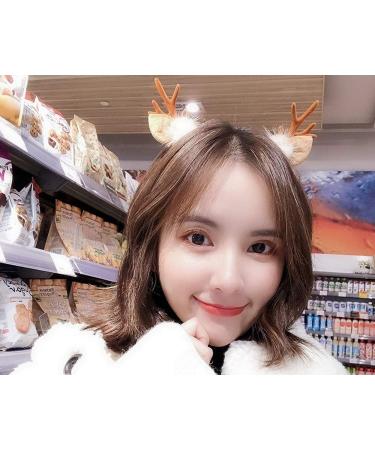 Shop SCSpecial Deer Antler Headband - Perfect Reindeer Hairband & Fawn Horn Clip for Christmas Costumes & Decorations - Light Brown - Buy Online on GoSupps.com