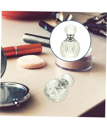 Healeved Transparent Perfume Bottle Faceted Crystal Bottle Crystal Perfume Container Clear Glass for Perfume Transparent Crystal Dispenser Perfume Storage Bottle Faceted Glass Bottle - Buy Online on GoSupps.com