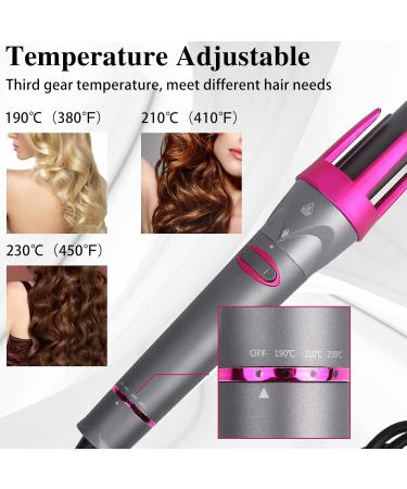 Automatic Curling Iron - Rotating Hair Curler with 3 Interchangeable Barrels for Beach Waves Adjustable Temps & LCD Display - Dual Voltage eCommerce - Buy Online on GoSupps.com