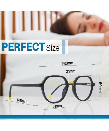 Buy 4SHADES Blue Light Blocking Glasses - Stylish Round Frames for Men & Women | Reduce Eye Strain for Gaming & Screen Use | Midnight Noir - Buy Online on GoSupps.com