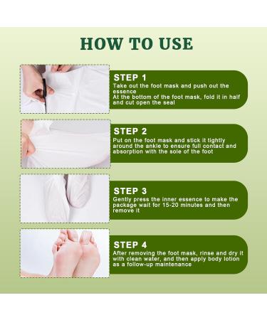 2 Paires Masque Pied Masque Peeling Exfoliant Pieds Masque Exfoliant Pied Pour Enlever Les Callosit s Aloe Vera - Buy Online on GoSupps.com