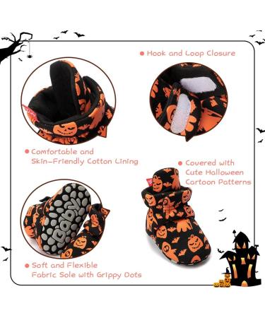 Infant Snow Boots | Soft Anti-Skid Sole | Winter Booties 0-6 Months | Orange - Buy Online on GoSupps.com