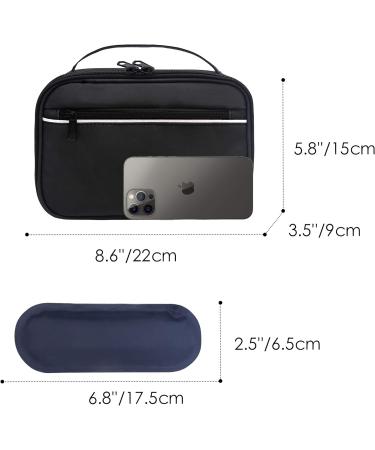 LAVIEVERT Diabetes Travel Carry Bag - Insulin Cooler Case with Shoulder Strap & Ice Packs - Black - Buy Online on GoSupps.com