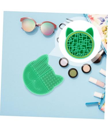 Didiseaon 2 1 Makeup Brush Storage Box Makeup Brush Stand Makeup Brush Cleaning Pad Silicone Make up Brush Holder Brush Cleaning Mat Cleaning Tool The Cat Storage Rack Silica Gel 11x2.5cm Green - Buy Online on GoSupps.com