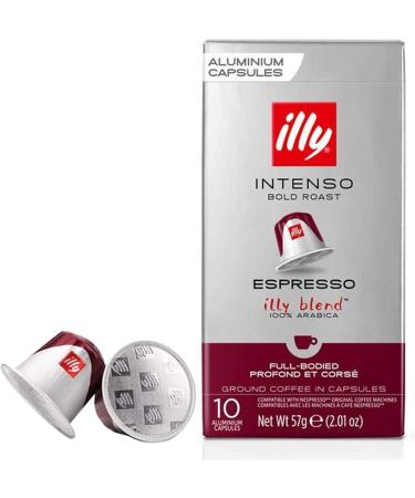 Illy Espresso Intenso Nespresso compatible 10 capsules - 4 units - Buy Online on GoSupps.com