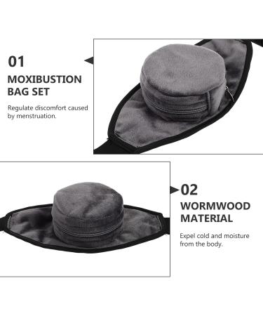 Premium Moxibustion Set - Moxa Fabric Bag Hand Roller Hip Belt & Holder for Effective Pain Relief | International Shipping - Buy Online on GoSupps.com