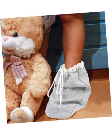 Gatuida Cast Toe Cover Sock Cotton Foot Fracture Socks for Men Warm Gypsum Sock Grey 33x26.5x0.8cm Ideal for Home Use International Shipping Available - Buy Online on GoSupps.com