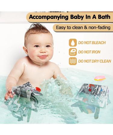 Buy Kuango 3-Pack Baby Fabric Books | 3D Picture & Crackling Toys for 0-6 Months | Perfect Quiet Book Gift for Girls - Buy Online on GoSupps.com