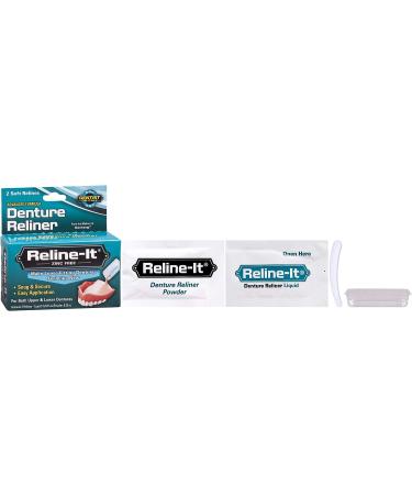 Advanced Denture Reliner Kit for Upper & Lower Dentures - Easy Application, 2 Soft Relines - Buy Online on GoSupps.com