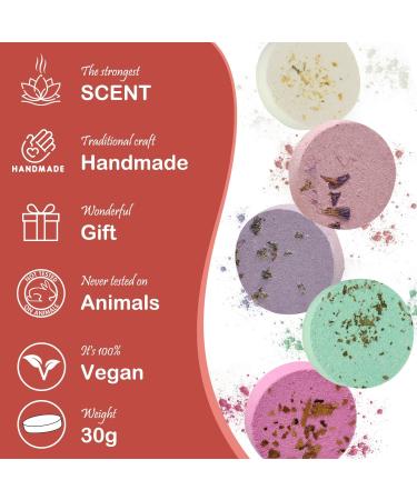 JClover Aromatherapy Shower Steamers Gift Set - 8-Pack Bath Bombs with Pure Essential Oils for Home Spa, Perfect Gift for Wife, Moms, and Lovers on Christmas, Birthday, Mother's Day, and Valentine's Day - Buy Online on GoSupps.com