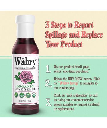Organic Rose Syrup 16.4 oz (464g) - Perfect for Lattes, Tea, Shaved Ice - Vegan, Non-GMO, Gluten-Free - BPA-Free Bottle - Rose Flavor - 16.4oz Bottle - Buy Online on GoSupps.com