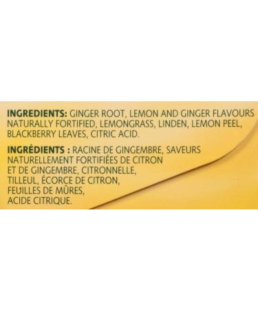 Twinings Lemon & Ginger Herbal Individually Wrapped Tea Bags | Naturally Caffeine-Free | 20 Count (Pack of 6) | Enjoy Hot or Iced Lemon and Ginger 20 Count (Pack of 6) - Buy Online on GoSupps.com