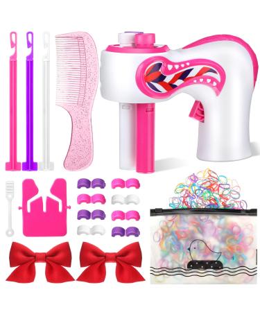 Electric Hair Braider Hair Braiding Machine Automatic Hair Braiding Tools Portable Hair Twister Machine Device for Kids Teen Girls DIY Hair Styling Salon Toy Kit  Batteries Not Included