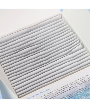 Retainer Cleaner Tablets - Aligner Cleaner - Denture Cleanser Tablets for Dental Appliances and Night & Mouth Guard (120 Tablets) - Buy Online on GoSupps.com