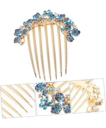 Didiseaon headgear Korean version hairpin bride hair comb rhinestone hair comb bridal hair accessories hair side comb decorate rhinestones bride hair accessories the flowers - Buy Online on GoSupps.com
