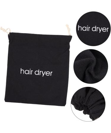 LALADEFIEE Hair Dryer Storage Bag Hair Dryer Storage Pouch Hair Dryer Drawstring Pouch Hotel Hair Dryer Bag Hair Dryer Drawstring Bag Hair Dryer Travel Bag Storage Organizer Hotel Storage Bag 33.00X30.00X0.50CM Black - Buy Online on GoSupps.com