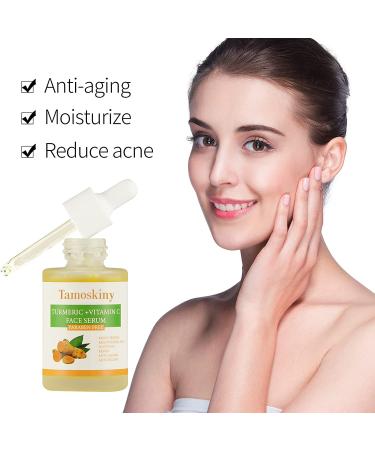 Turmeric & Vitamin C Dark Spot Corrector Serum | Anti-Aging & Moisturizing Formula for All Skin Types - 1oz - Buy Online on GoSupps.com