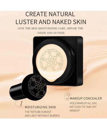Mushroom Head Air Cushion Foundation CC Cream | BB Cream Concealer | Moisturizing & Brightening | Perfect for All Skin Types | 15g | Ideal Gift - Buy Online on GoSupps.com
