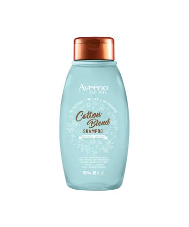 Aveeno Blend Sulfatefree Shampoo for Light Moisture Soothed Scalp Gentle Cleansing Shampoo With Nourishing Oat Paraben Dyefree  White Cotton  12 Fl Oz 12 Fl Oz (Pack of 1) Shampoo - Buy Online on GoSupps.com
