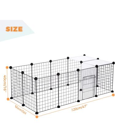 Pawz Road Pet Playpen - Portable Wire Fence for Small Animals - Indoor/Outdoor Yard Fence - 15 Panels - Buy Online on GoSupps.com