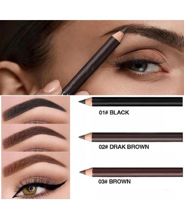 Crayon Eyeliner et Sourcils Waterproof Yeux 2-en-1 Double Taille-Crayon Sans Bavure Application Lisse Longue Tenue pour le Contour des Cils la Lisi re et les Sourcils - Buy Online on GoSupps.com