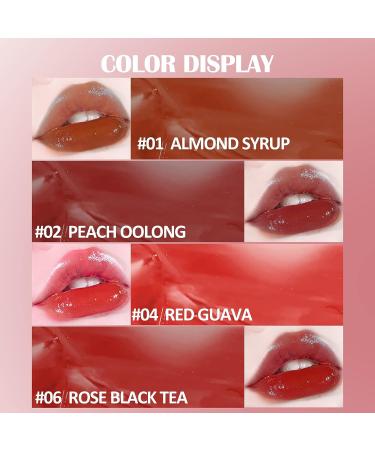 U-Shinein Jelly Lipstick Tinted Lip Gloss Heart Shape Lip Glaze - Peach Oolong | Hydrating Glossy Lip Balm with High-shine Finish - Buy Online on GoSupps.com