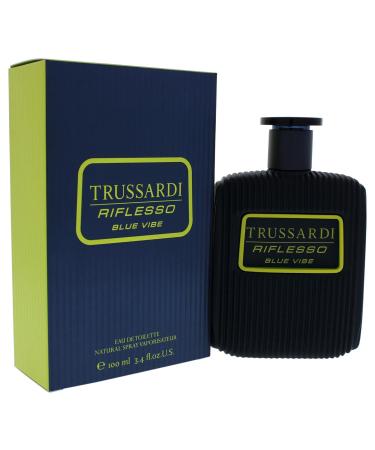 Trussardi Riflesso Blue Vibe Men EDT Spray 3.4 oz 3.4 Ounce (Pack of 1) - Buy Online on GoSupps.com