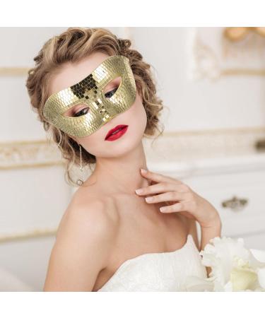 Alipis Disco Ball Glitter Mask | Shiny Music Half Face Mask for Halloween & Carnival | Cool Masquerade Accessory - Buy Online on GoSupps.com