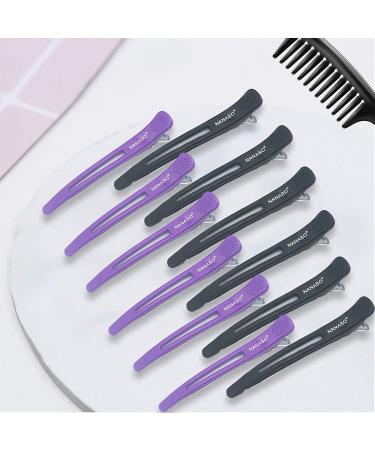 12-Pack Compartment Clamps & Non-Slip Hair Clips for Salon Styling - Professional Hairdressing Accessories for Men & Women - Buy Online on GoSupps.com