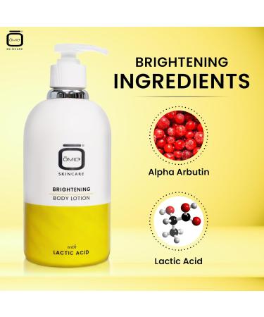 Omic Brightening Body Lotion 500 ml Formulated to fade dark spots lightening properties with Alpha Arbutin Complex - Buy Online on GoSupps.com