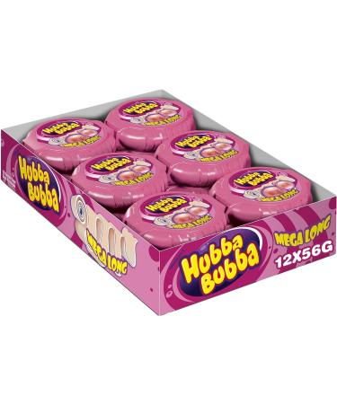 Hubba Bubba - Fancy Fruits Chewing Gum - 12 packs of 56g - 672g
