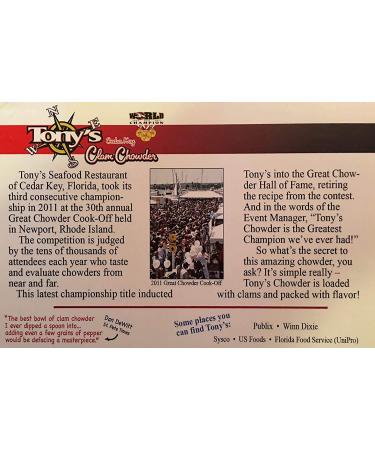 Tonys 3X World Champion Clam Chowder 15oz - Pack of 6 - Buy Online on GoSupps.com