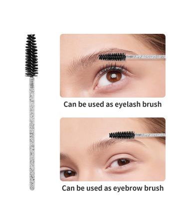 Tifanso 200PCS Disposable Eyelash & Eyebrow Mascara Brush Wand - Black | Extension Supplies - Buy Online on GoSupps.com