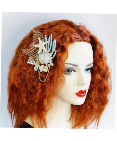 Beaupretty 1PC crystal headband hair barrette bridal headpieces for wedding crystal pearl hair clip headdress pearl hair clips pearl hair pin women's hair pin coral hair accessories bride - Buy Online on GoSupps.com