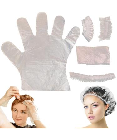 Hair Dye Kit Disposable Hair Bleach Kit DIY Hair Dying Kit Include Gloves Ear Caps Shower Cap Shawl Hair Dying Accessory Kit for Salon Caps - Buy Online on GoSupps.com