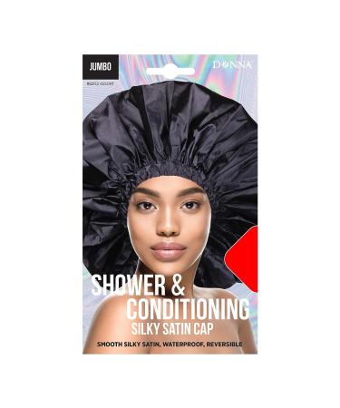 Jumbo Satin Shower & Conditioning Cap for Women - Ideal for Curly Hair, Roller Sets, and Crochet Hairstyles - Buy Online on GoSupps.com
