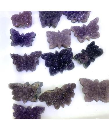 Natural Crystal Rough Home Decor Naturaly Amethyst Quartz Butterfly Shape Quartz Specimen Quality Fengshui Natural Crystals Gifts Natural Crystal Raw Stones and Minerals dingchi - Buy Online on GoSupps.com