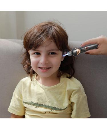 Ear Wax Removal Tool with Light - Reusable Silicone Ear Cleaner for Adults & Kids - Dark Gray - Buy Online on GoSupps.com
